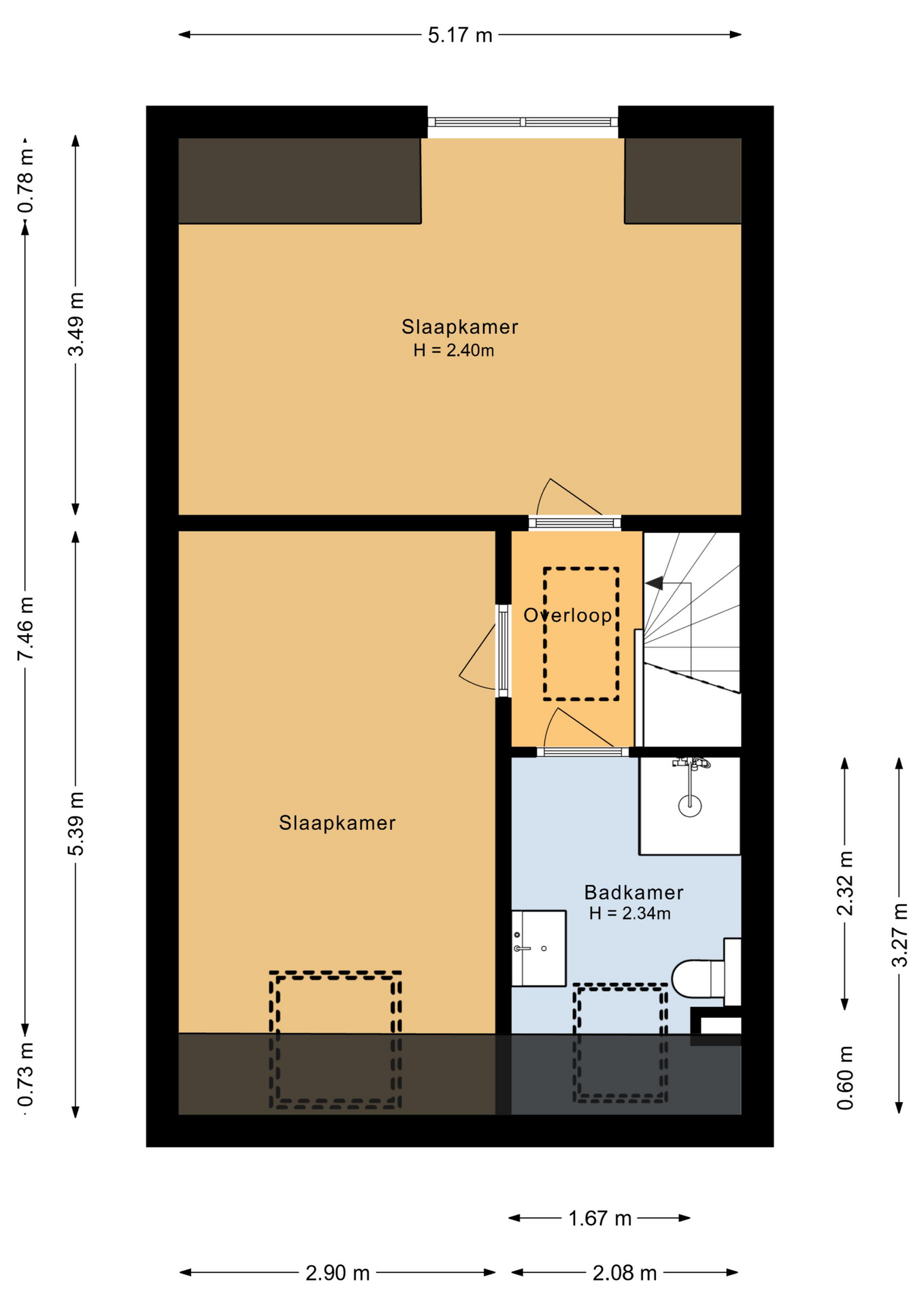 Gondel 21 17 - 8243 CB - lelystad-plattegrond-2